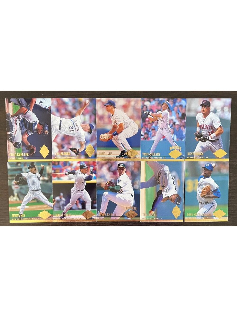 1994 Fleer Ultra Bundle Lot Of Ten MLB Major League Baseball Cards